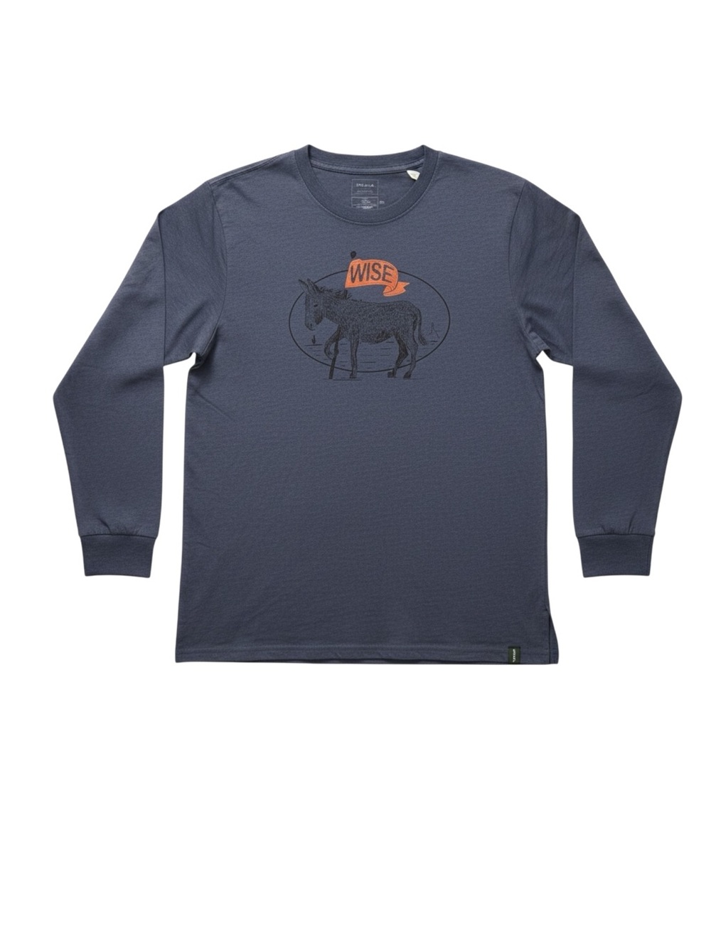 NWT Prana Men’s Journeyman Long Sleeve Tee “Wise Ass” Graphic Tee Organic Gift